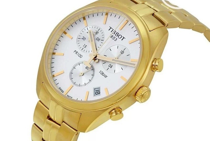 Đồng hồ Tissot T101.417.33.031.00 thiết kế mạ vàng nổi bật - Ảnh 6
