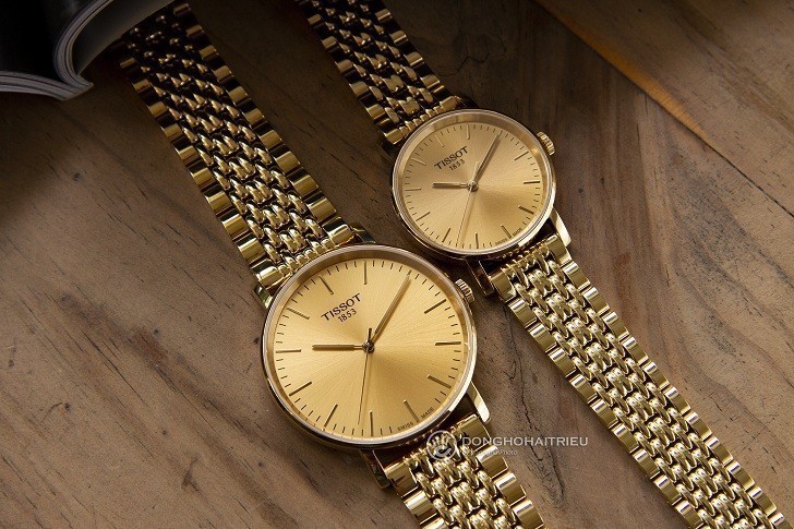 Đồng hồ Tissot T109.210.33.021.00 thiết kế mạ vàng toàn bộ - Ảnh 4