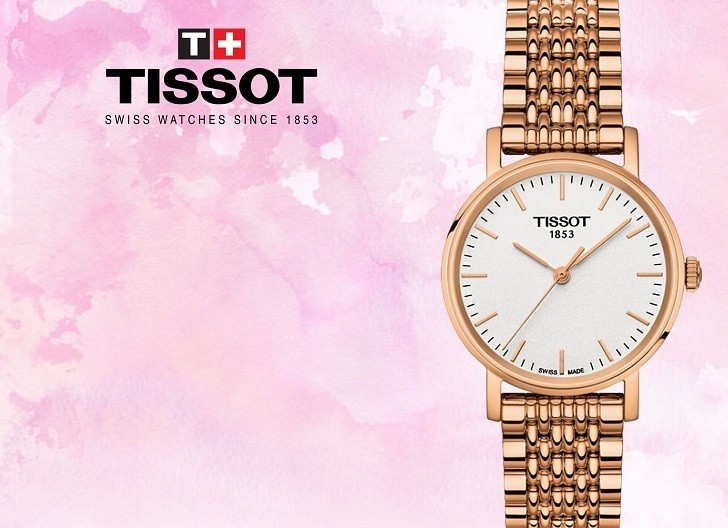 Đồng hồ Tissot T109.210.33.031.00 màu vàng hồng thời trang - Ảnh 1