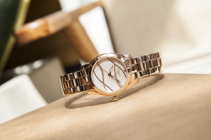 Đồng hồ Tissot T112.210.33.111.00 dải lụa pha lê trên xà cừ - Ảnh 1