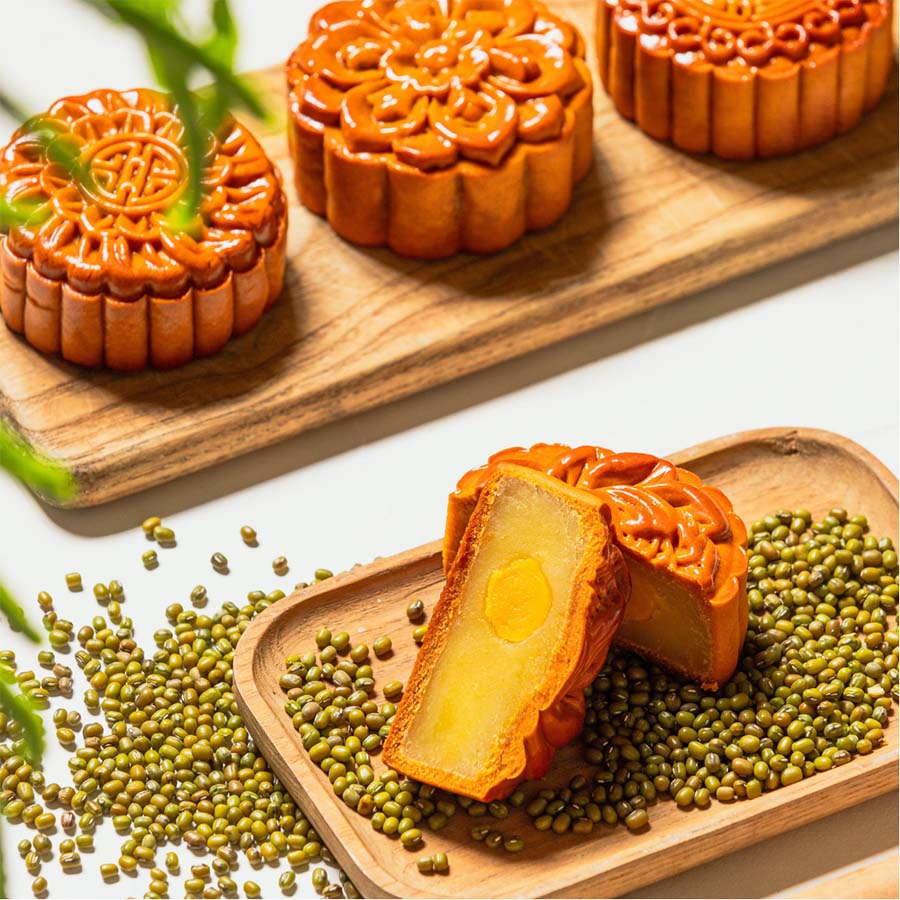 Cách làm bánh trung thu nhân đậu xanh thơm, ngon siêu dễ - Ảnh 1