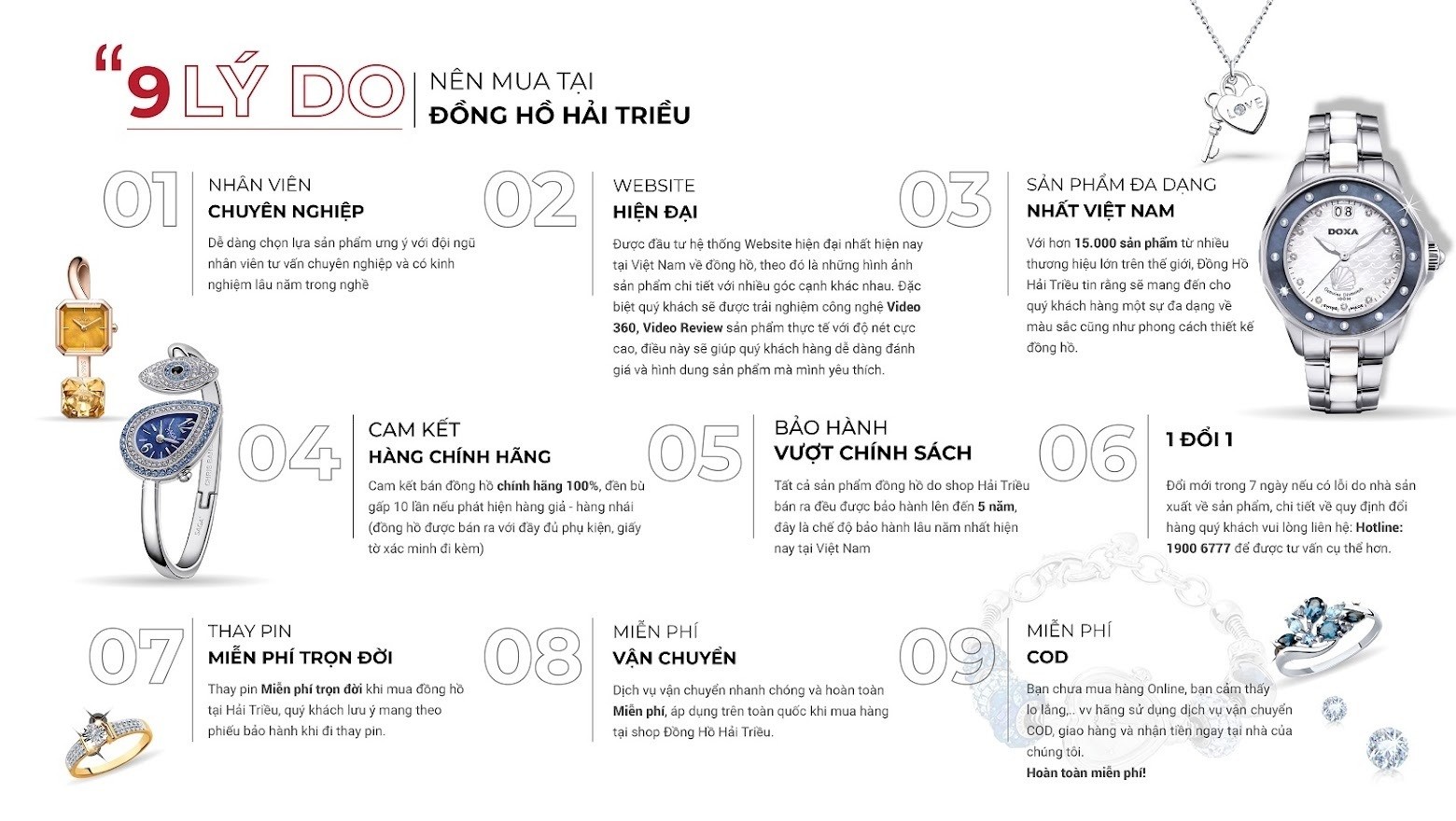 9 lý do nên mua đồng hồ tại Đồng Hồ Hải Triều