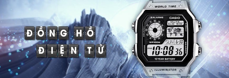 Đồng hồ điện tử Casio nam, nữ đeo tay chính hãng 100%, góp 0%