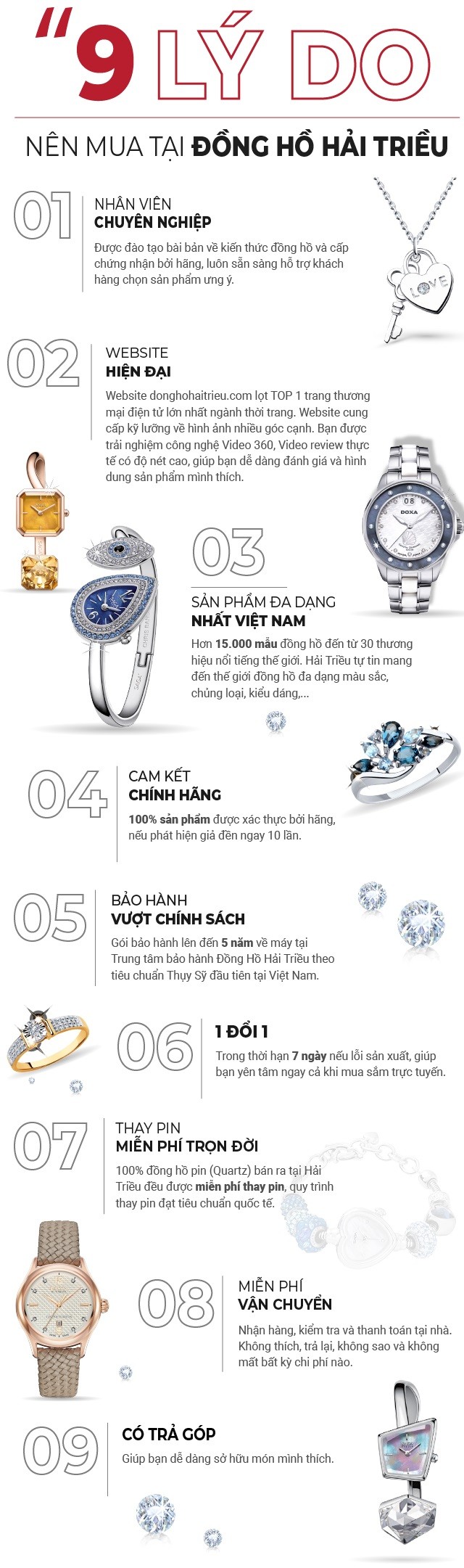 9 lý do nên mua đồng hồ tại Đồng Hồ Hải Triều