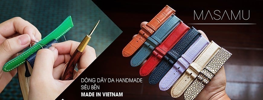 Dây da Masamu siêu bền Handmade, tự hào thương hiệu Việt
