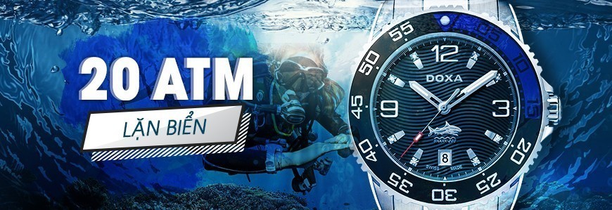 Đồng hồ chống nước 20ATM chính hãng 100% đi lặn biển được