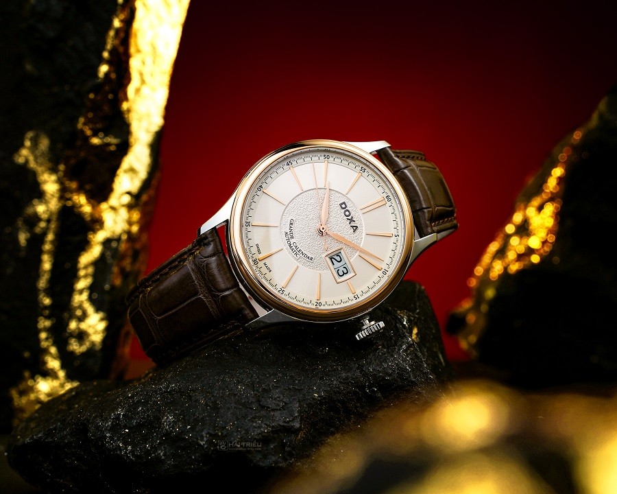 Đồng hồ Doxa GrandeMetre Calendar D187RIB - ảnh 4