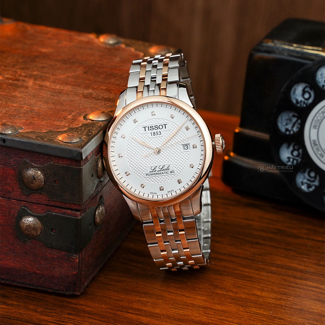 Phong cách cổ điển và sang trọng đến từ mẫu đồng hồ kim cương Tissot Le Locle