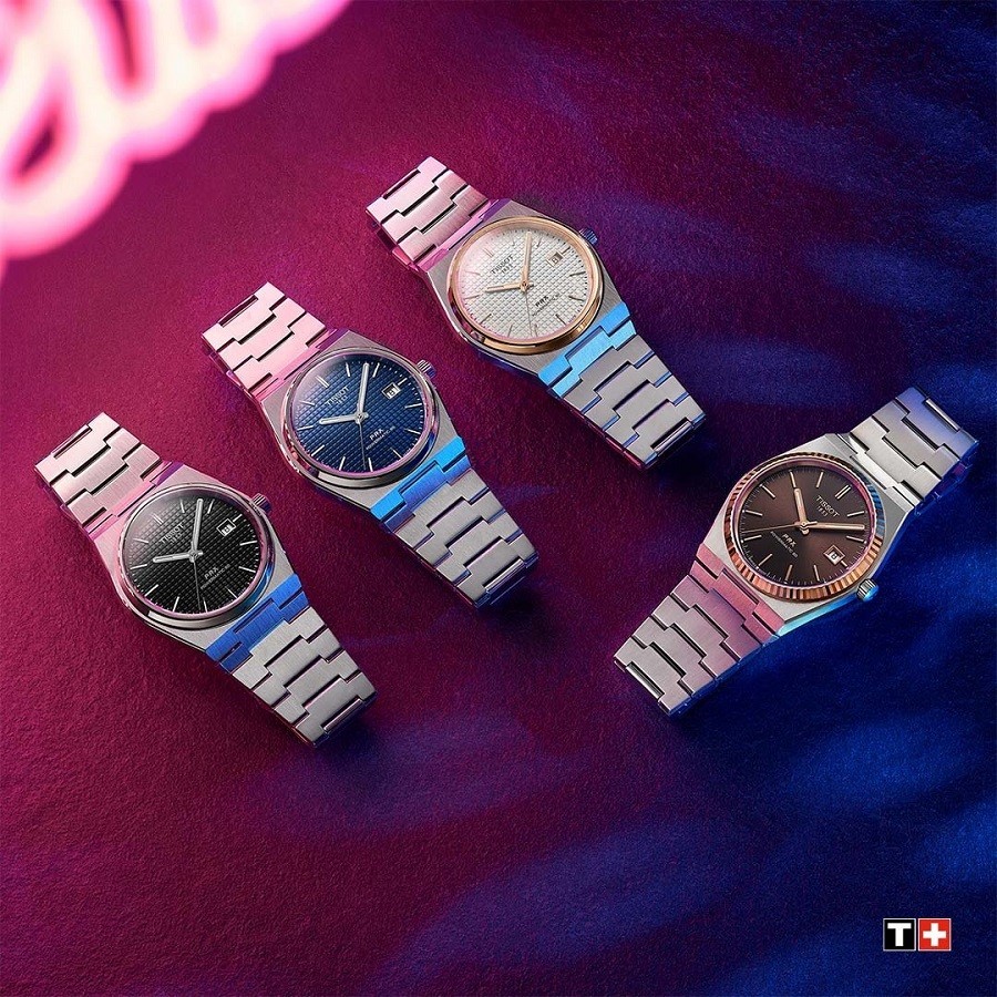 Đồng hồ nam Tissot PRX với nhiều màu sắc mặt số