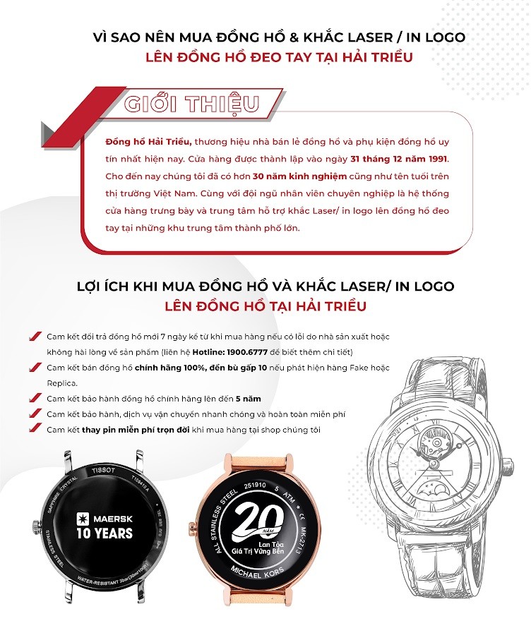 vi sao nen mua dong ho va khac laser tai hai trieu