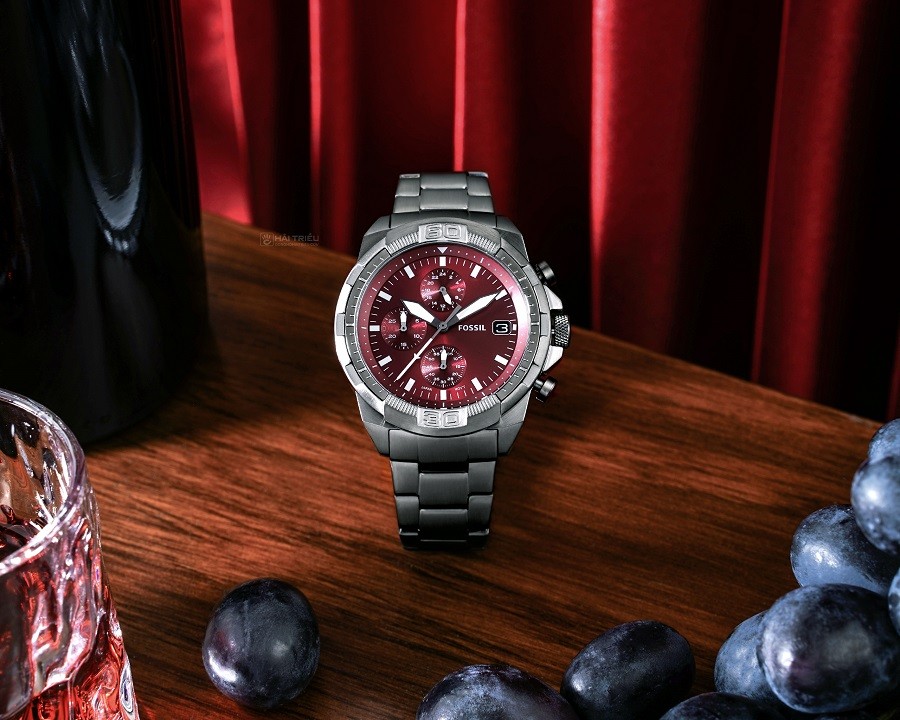 Đồng hồ Fossil Bronson Chronograph Smoke FS6017 chính hãng - ảnh 5