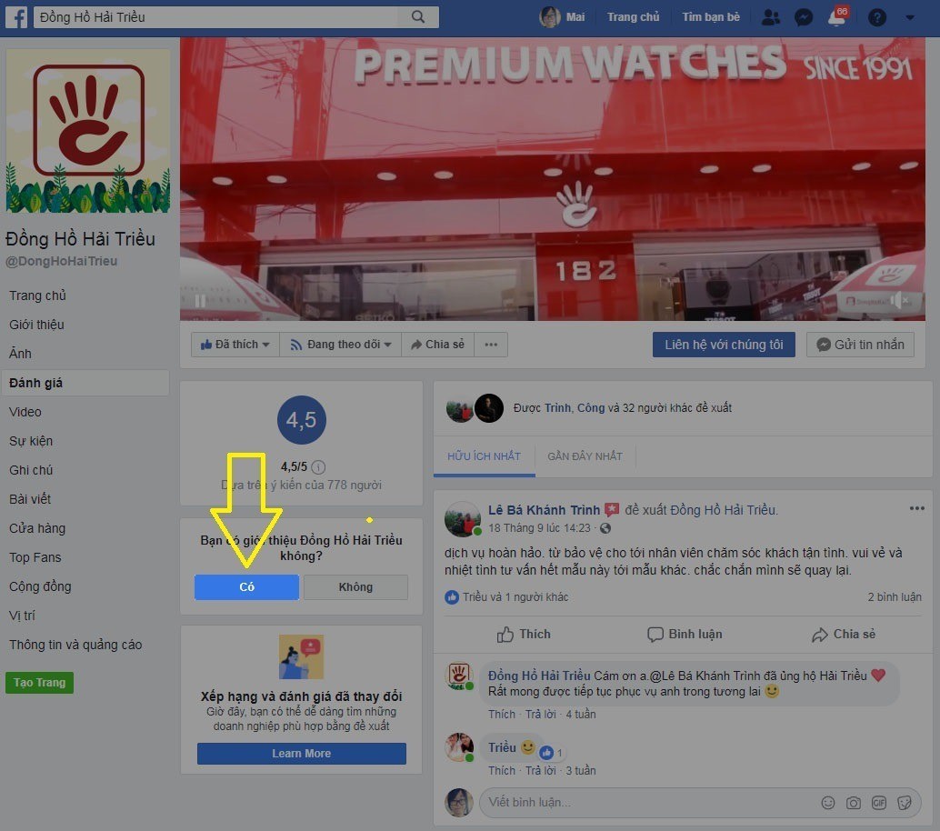 Fanpage Facebook