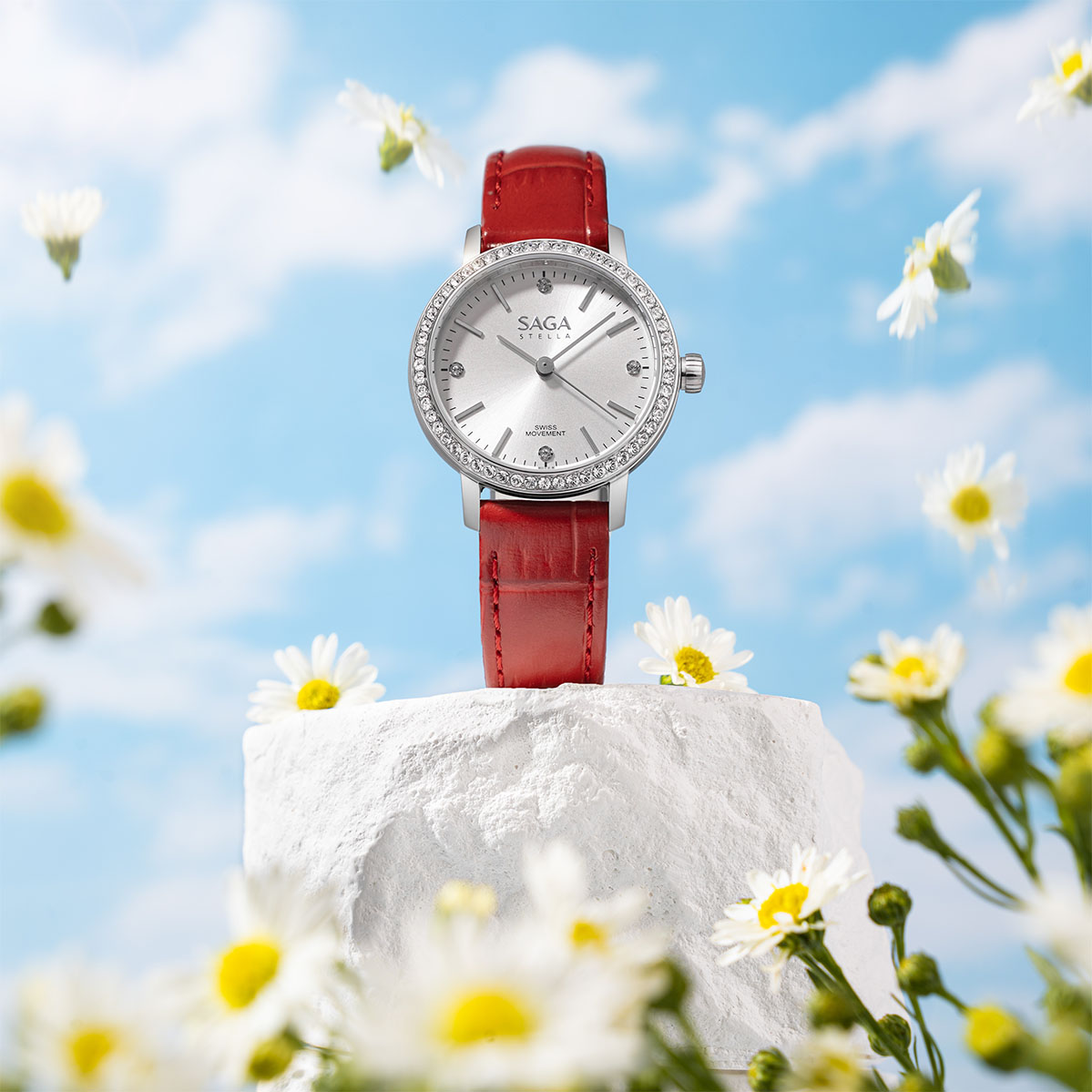 Saga nữ 36mm Stella Chance 53578-SVSVRD-2