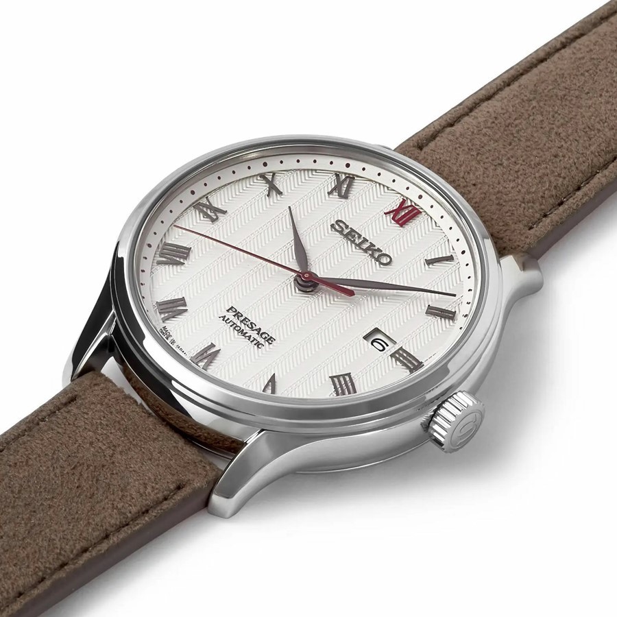Dây da sáng màu của Seiko SRPG25J1