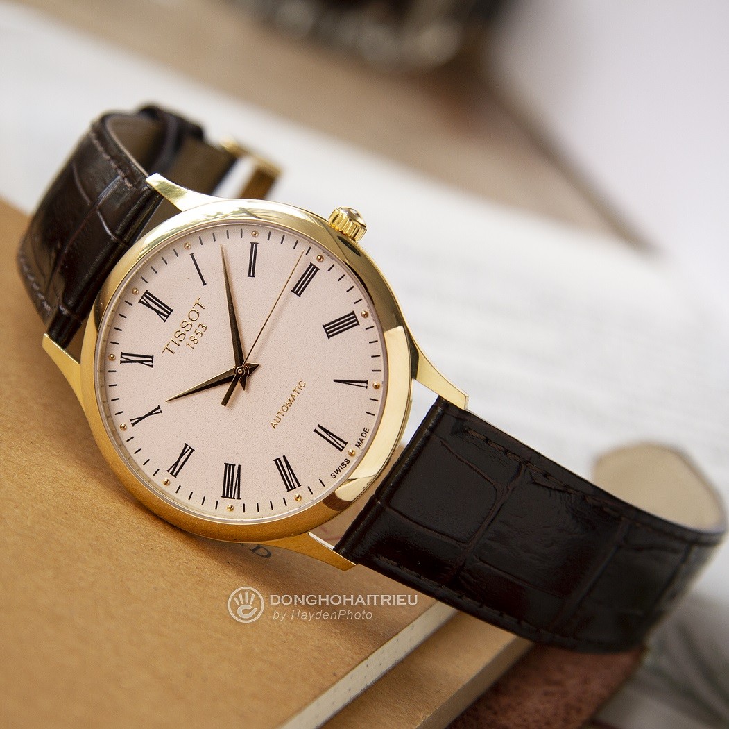 Mẫu đồng hồ Tissot nam vỏ bằng vàng 18k