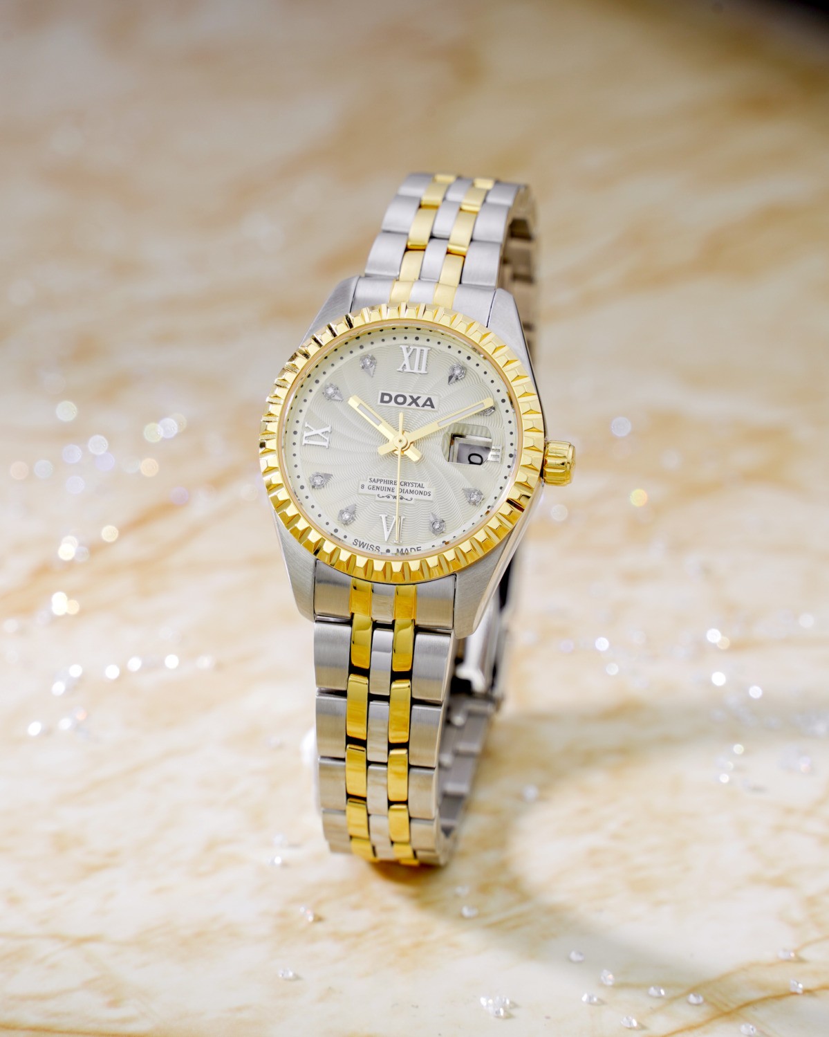Đồng hồ Doxa D134TCM đính kim cương