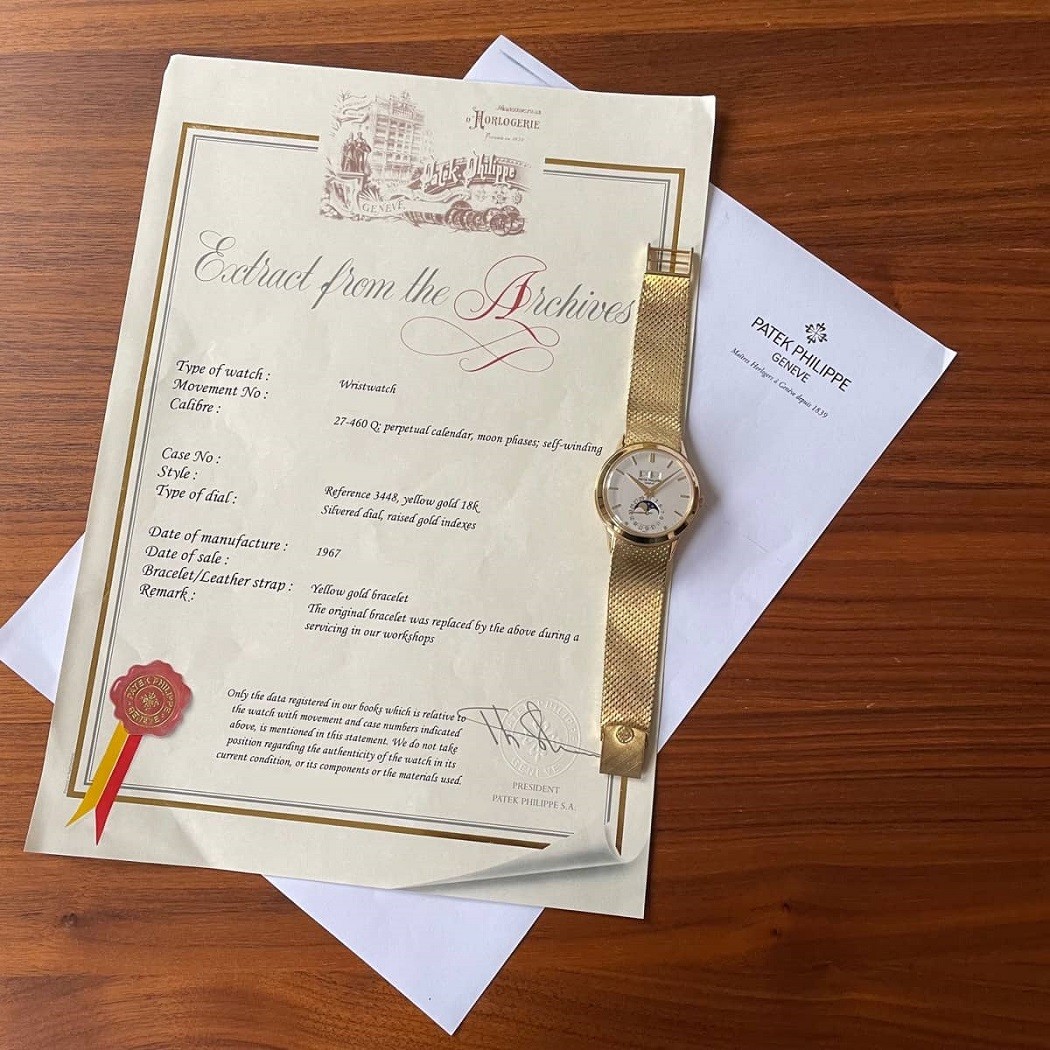 Extract From Archives Patek Philippe