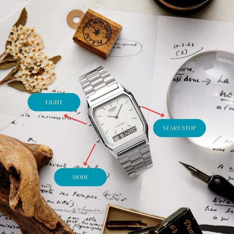 Kiểu dáng thanh lịch, quý phái của Casio AQ 230