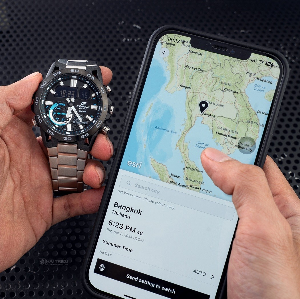 Đồng hồ Casio Edifice WR100m có tính năng định vị