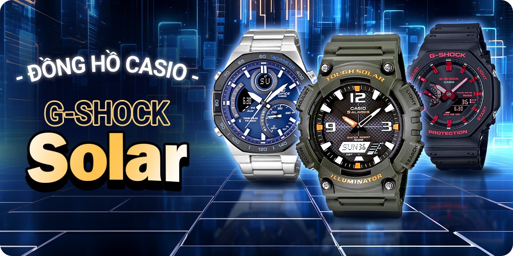 Đồng hồ Casio & G-Shock Solar năng lượng ánh sáng chính hãng