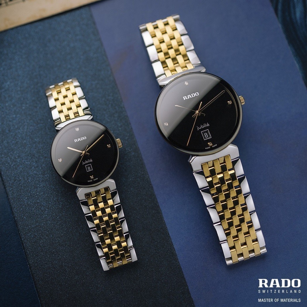 Vỏ và dây đeo làm từ thép không gỉ bền bỉ trên đồng hồ Rado