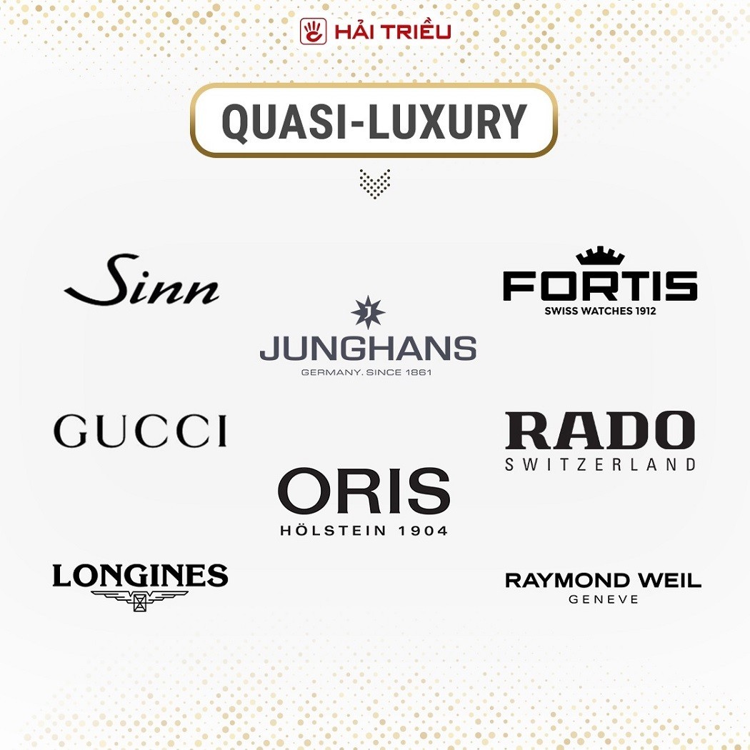Thương hiệu Rado và Longines thuộc phân khúc Quasi-Luxury