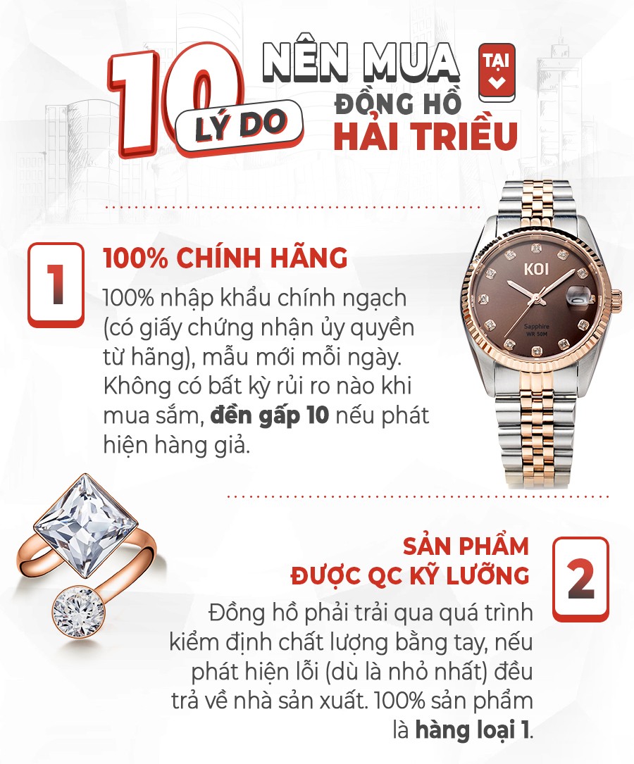10 lý do nên mua đồng hồ tại Hải Triều