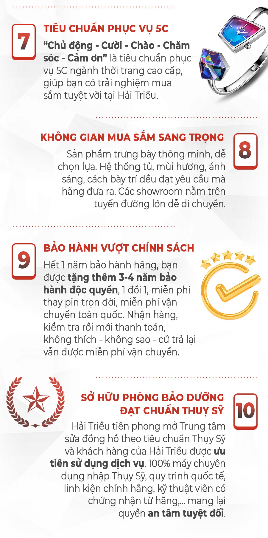 10 lý do nên mua đồng hồ tại Hải Triều