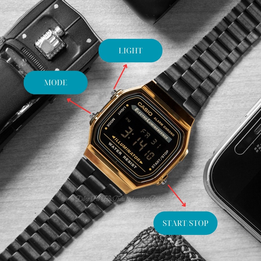 Cách chỉnh bấm giờ đồng hồ Casio 3 nút