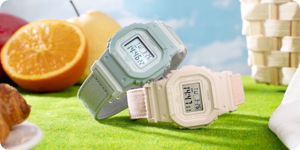 Đồng hồ Casio dây vải đẹp chính hãng, BH 5 năm, góp 0%