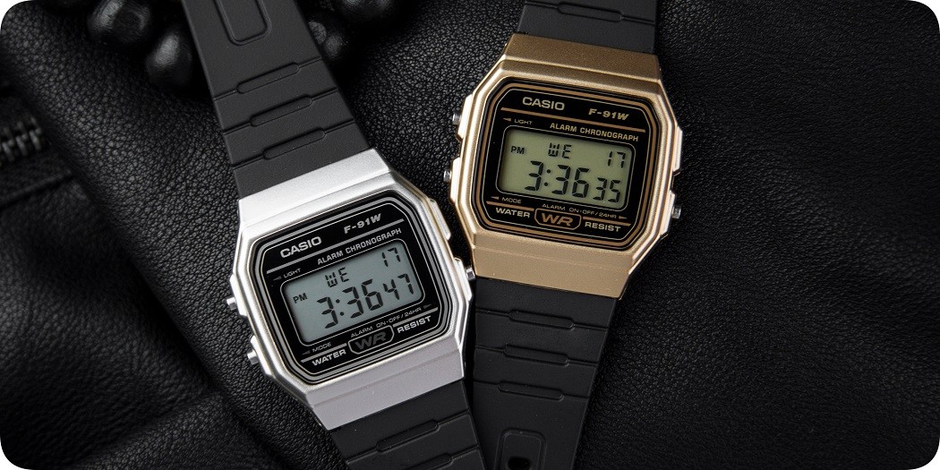 Đồng hồ Casio mặt chữ nhật đẹp, chính hãng 100%, góp 0%