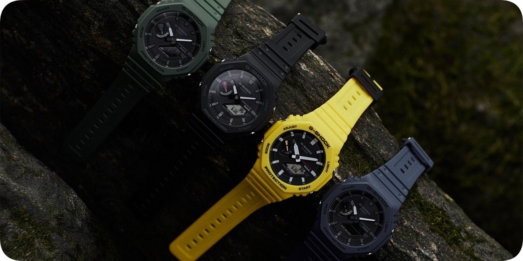 Đồng hồ Casio G-Shock màu Vàng (Gold) đẹp, 1 đổi 1, BH 5 năm
