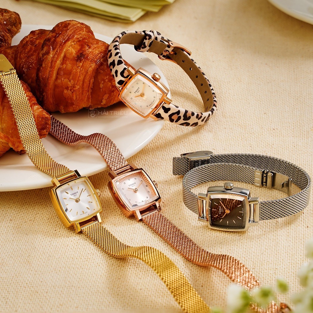Dòng Tissot Lovely Square đính kim cương thật