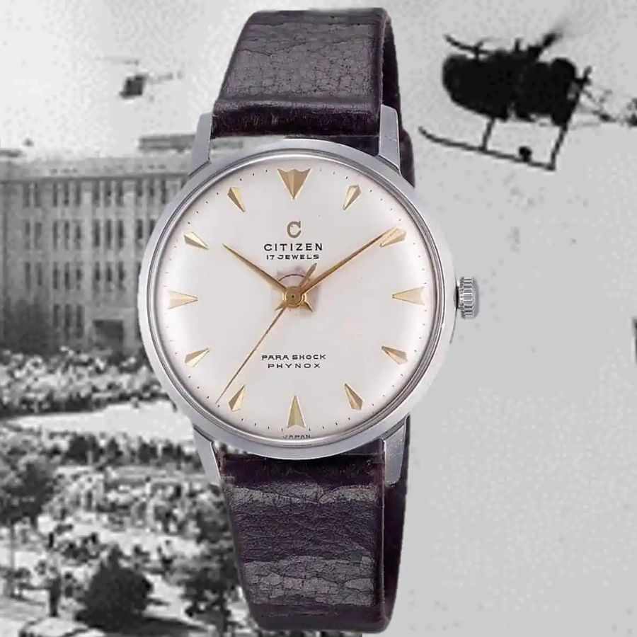 Chiếc đồng hồ Citizen Parashock đầu tiên của Citizen ra đời năm 1956.