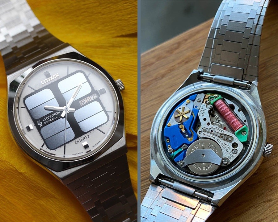 Citizen Crystron vintage Eco Drive - ảnh 5