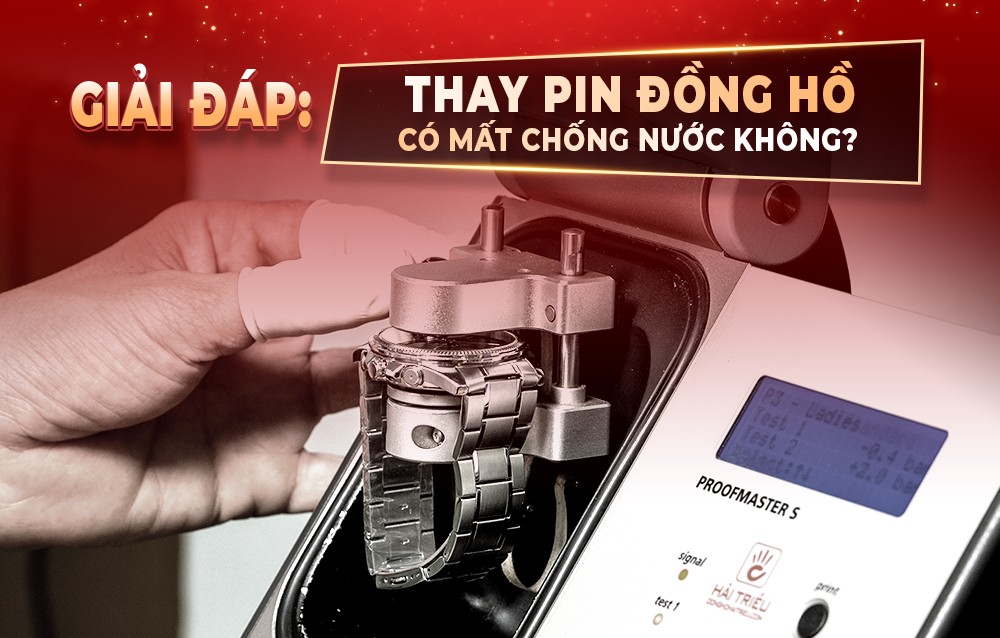 thay pin dong ho co mat chong nuoc khong