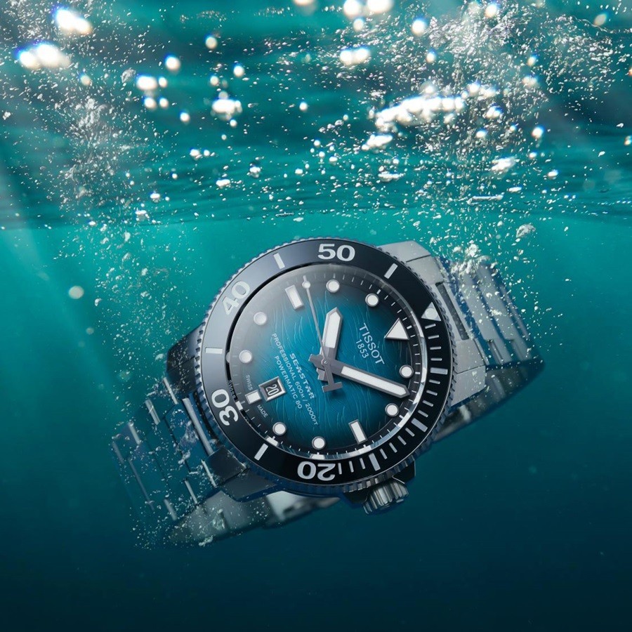 Tissot Seastar 2000 chống nước vượt trội, chịu áp lực 600m tốt giúp người dùng an tâm đeo trong môi trường ẩm ướt - ảnh 1