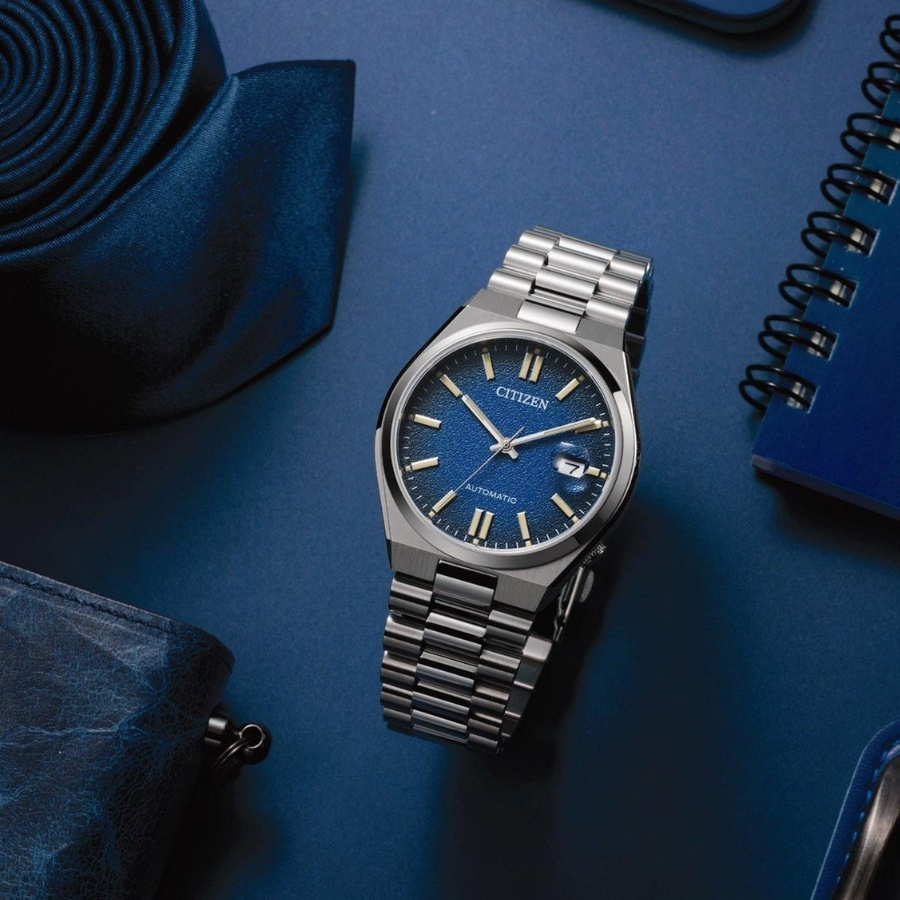 Mẫu đồng hồ Citizen AQ4091-56M sử dụng giấy Tosa thiết kế mặt số - ảnh 2
