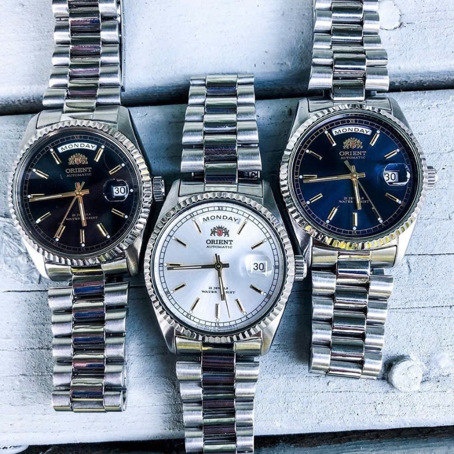 Các mẫu đồng hồ Orient Date Day đã ngưng sản xuất nên rất hiếm và thường được bán trên thị trường thứ cấp - Hình 5