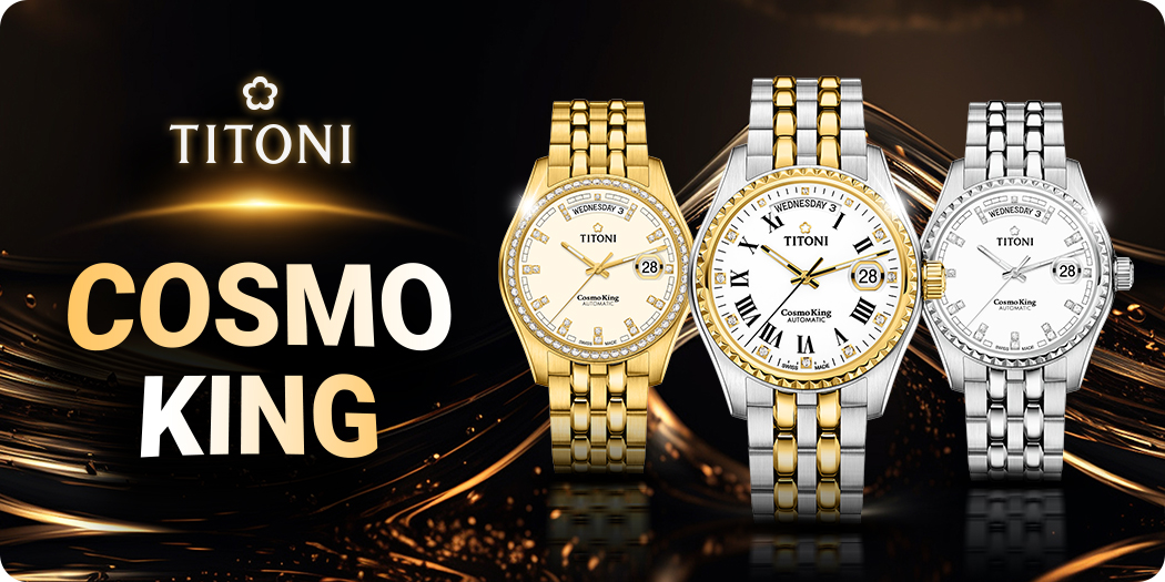 Đồng hồ Titoni Cosmo King & Queen phong cách Hoàng gia