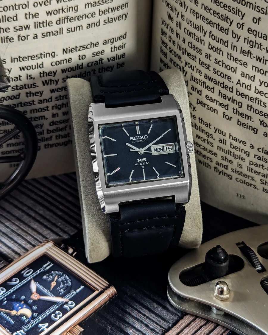 5626-5010 là một trong số ít đồng hồ King Seiko có thiết kế mặt vuông - ảnh 1