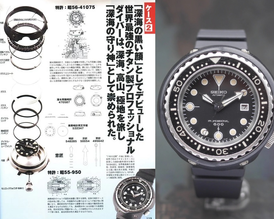 Cấu trúc đặc biệt của Seiko Tuna giúp chiếc đồng hồ này sở hữu khả năng chống nước ấn tượng