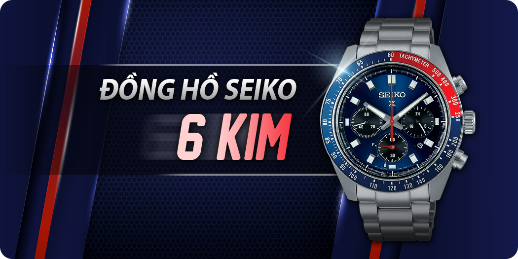 Đồng hồ Seiko 6 kim đẹp, mẫu mới, chính hãng
