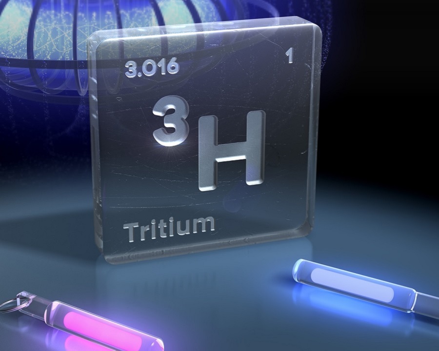 Tritium là đồng vị phóng xạ cua Hydro với khả năng tự phát ra các hạt beta - ảnh 1