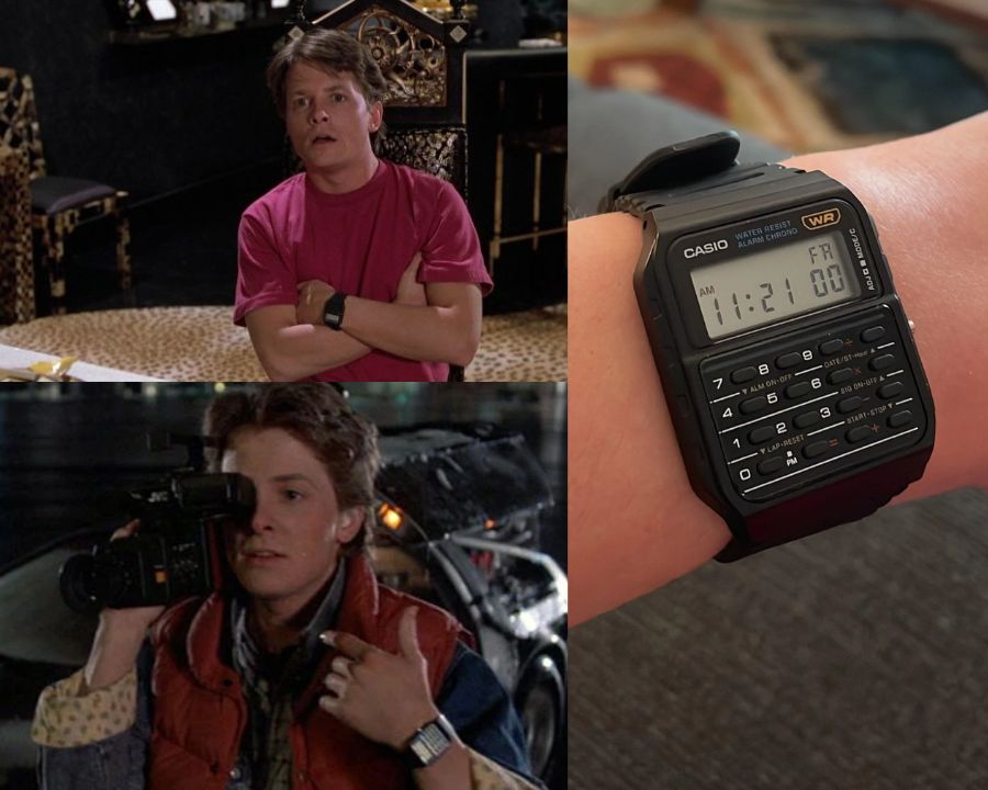 Casio CA53W và diễn viên Michael J. Fox trong bộ phim Back to the Future (1985) - Hình 4