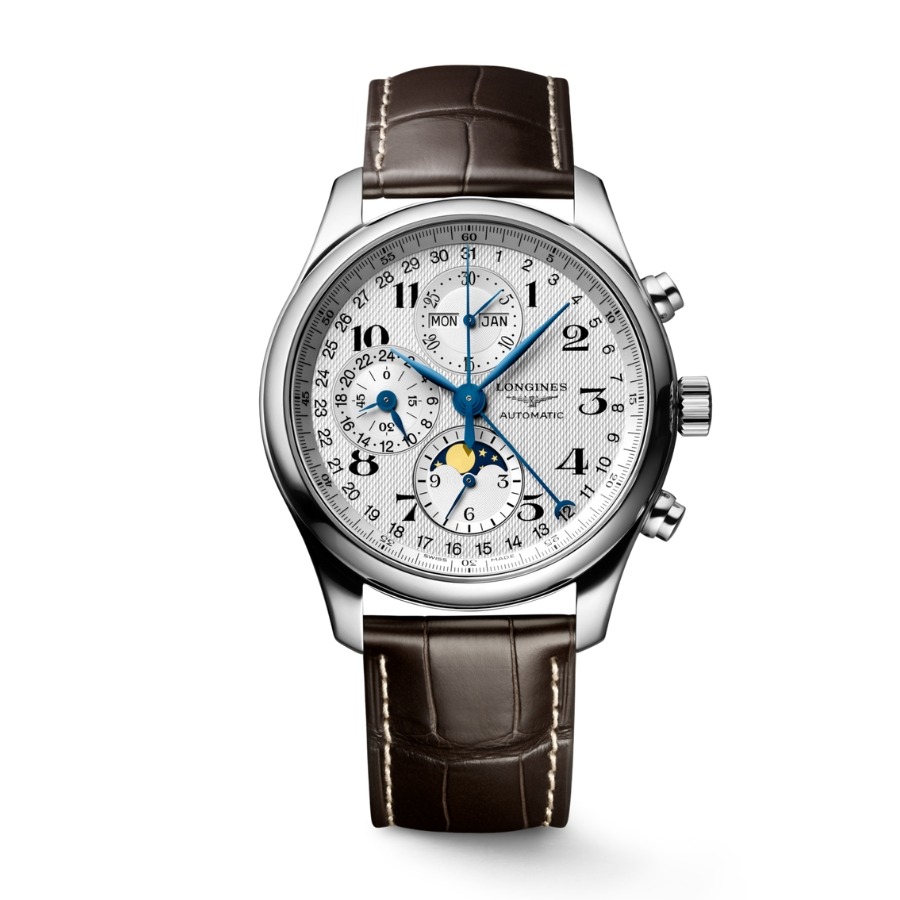 Tổng thể thiết kế Longines Master Chronograph Moonphase L2.773.4.78.3