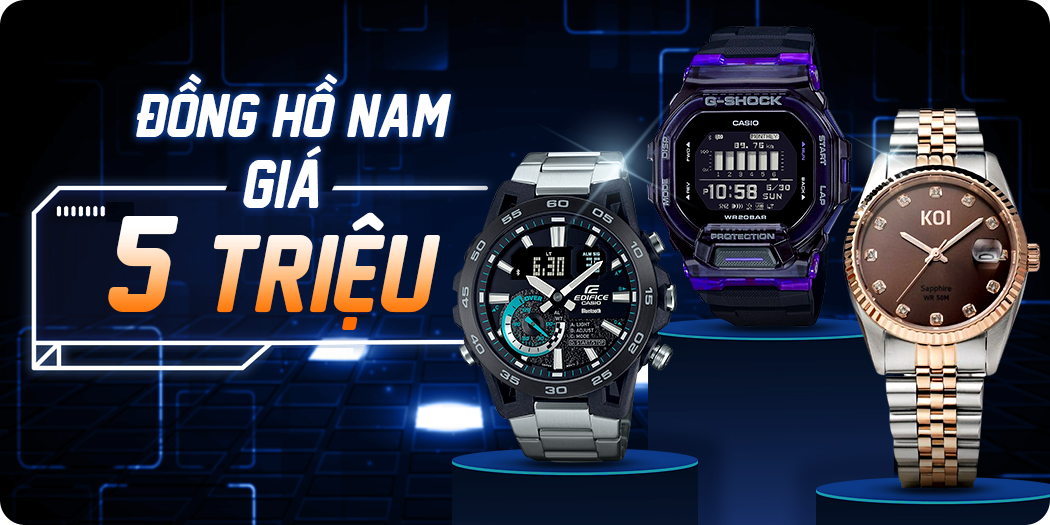 TOP 100+ đồng hồ nam giá dưới 5 triệu tốt nhất 2024, góp 0%