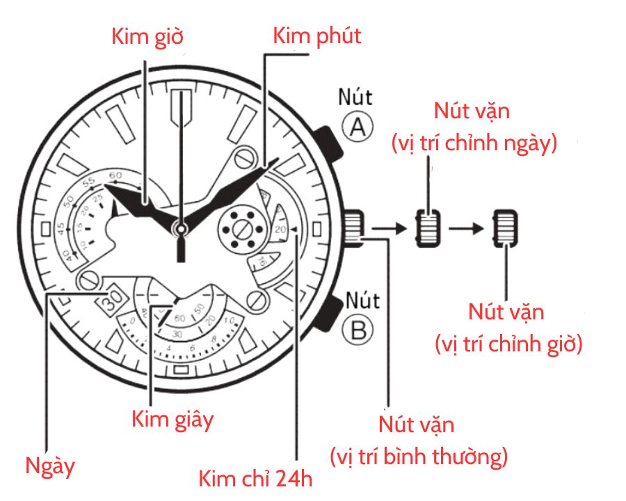 Cùng thực hiện chỉnh Edifice Casio 3 nút - Hình 1