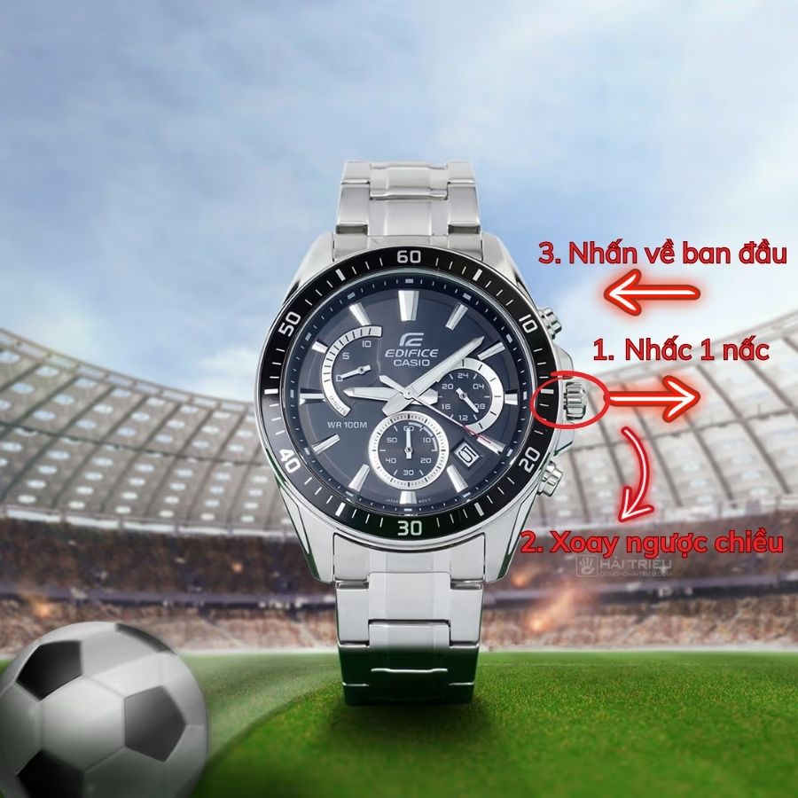 Hướng dẫn chỉnh ngày Casio Edifice - Hình 2