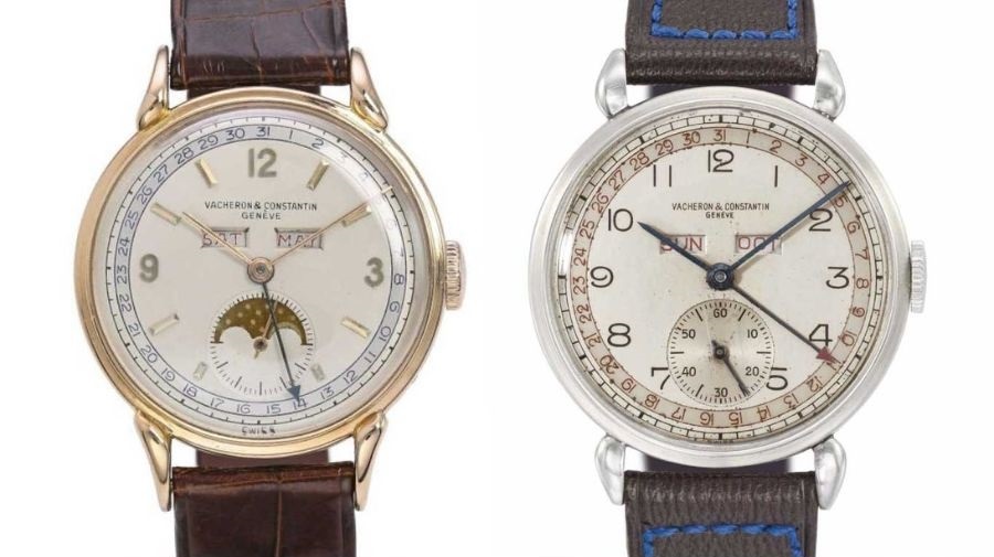 Vacheron Constantin 4240L (bên trái) có lịch tuần trăng và 4240 (bên phải) có kim giây phụ là 2 mẫu đồng hồ có giá trị sưu tầm cao được sản xuất vào đầu những năm 1940 - ảnh 2